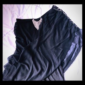 AGACI One Shoulder Chiffon Mini Dress NWOT